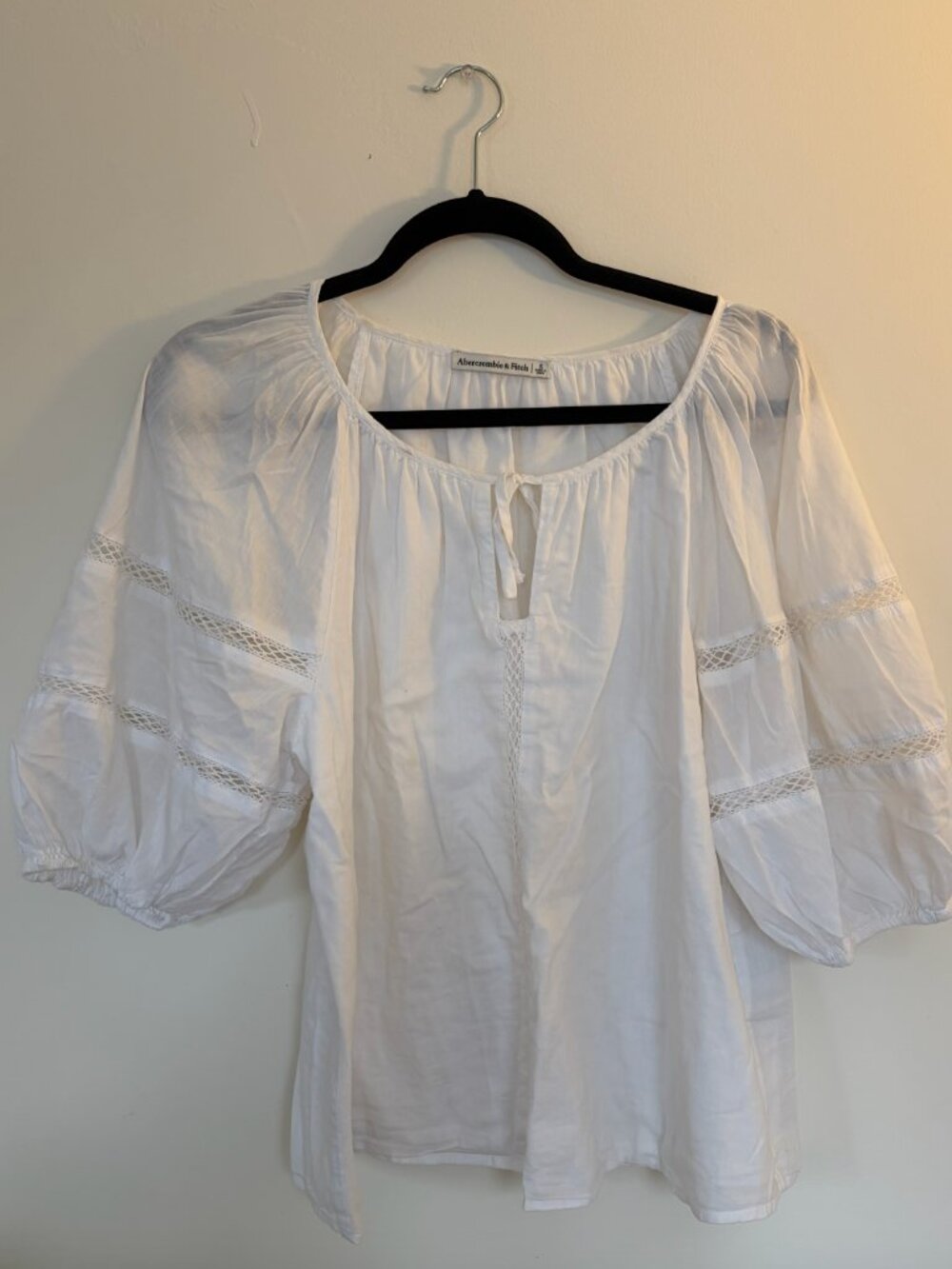 Abercrombie cotton white blouse